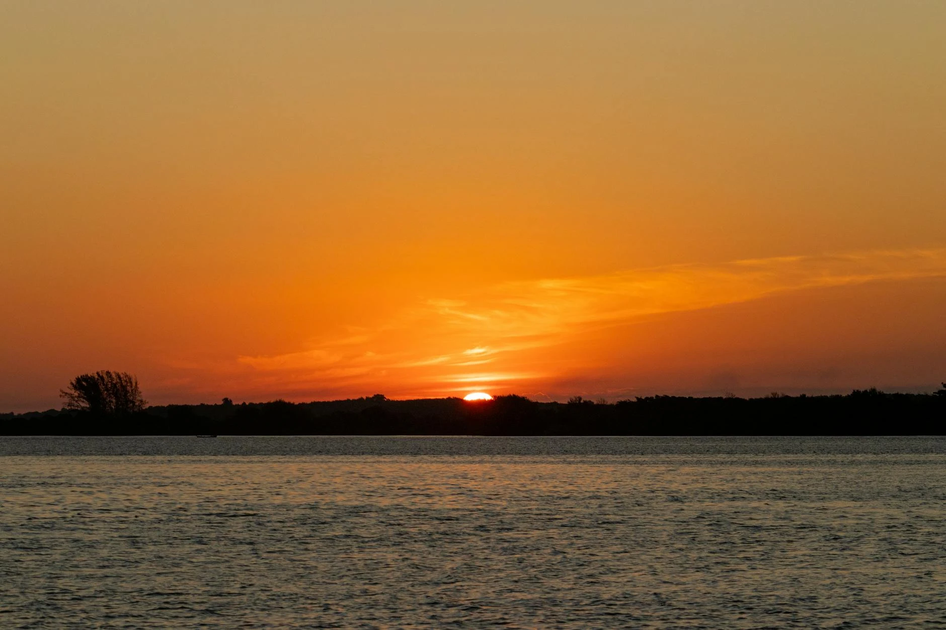 pôr do sol Presidente Epitácio Rio Paraná